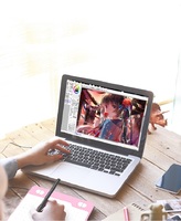 10moons T503 Tablette Graphique Professionnel 8192 Niveaux Tablette à Stylo Sans Fil Dessin Tablette Graphique avec Stylet Animé