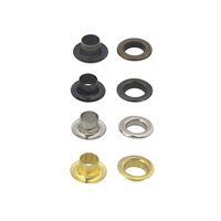Oeillet en laiton de 5mm avec rondelle Double face pour réparation de vêtements en cuir, œillets ronds pour chaussures, sac, vêtements, ceinture, chapeau