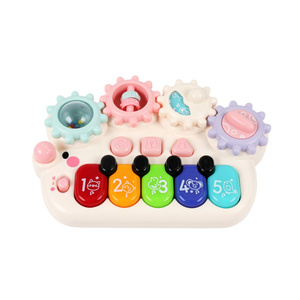 Teclado de Piano de Plástico BaoliPink, Juguete Educativo Musical con Luz de Erizo, Regalo de Aprendizaje Temprano para Bebés, 12 Meses - Product Image 3