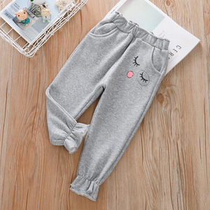 Velvet printed winter trousers for girls, thick <strong>stockings</strong>, children's <strong>tracksuit</strong>, wholesale, 2020 - Product Image 5