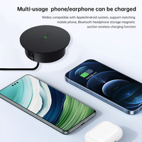 Produit tendance : Chargeur sans fil magnétique de bureau 25W, chargeur sans fil magnétique intégré au mobilier, chargeur magnétique rapide pour table