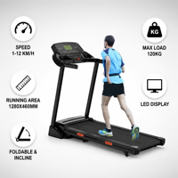 Máquina para Correr Eléctrica Multifuncional, Plegable, Portátil, Equipo de Gimnasio para el Hogar, Ejercicio Deportivo, Entrenamiento Cardiovascular, Caminadora Inclinada