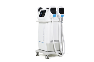 Máquina Profesional de Escultura Corporal EMS de 4 Manijas, 7 Tesla EMS Neo RF, Estimulador Muscular para Uso en Salón - Product Image 4