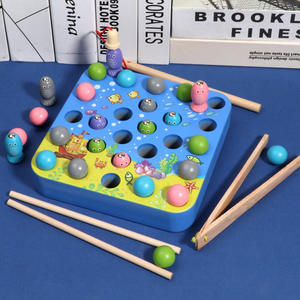 Nouveauté personnalisée pour bébé pince à pêche en bois perle attraper des insectes <span class=keywords><strong>jeu</strong></span> Montessori ressources pédagogiques jouets pour enfants - Product Image 6