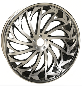 Jantes forgées sur mesure Corleone 23/24/26/28/30 pouces, <span class=keywords><strong>5</strong></span> branches chromées, finition personnalisable pour <span class=keywords><strong>5</strong></span>, <span class=keywords><strong>6</strong></span> ou 8 trous - Product Image 5