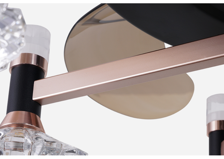 Breezelux modern Three Color Changing 42 Inch Led Light Chandelier Ceiling Fan Light For Restaurant