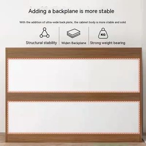 Giá sỉ nhà máy Tủ đựng đồ hiện đại phòng khách 8 ngăn kéo Nội thất phòng ngủ Tủ đầu giường màu nâu gỗ nguyên khối - Product Image 6