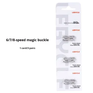 Boucle de chaîne magique pour vélo Connecteur pivotant en alliage à dégagement rapide pour vélo de montagne Connecteur de chaîne de vélo avec clip pivotant - Product Image 6
