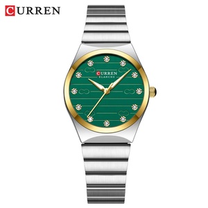 Montre pour femme CURREN 9110, marque haut de gamme, montre-bracelet pour femme, bracelet en acier inoxydable, étanche, classique, cadeau pour femme - Product Image 1