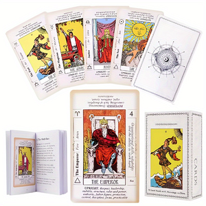Baraja de <span class=keywords><strong>tarot</strong></span> clásica Rider Waite para principiantes con guía y significados en las cartas - Product Image 1