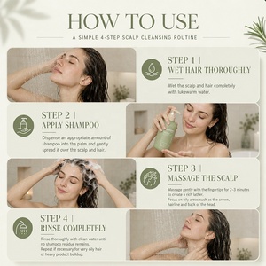Champú HALORINNA Romero y Menta 300ml con Biotina para Limpieza Profunda del Exceso de Grasa, Refrescante para el Cuidado Diario del Cabello y Cuero Cabelludo - Product Image 6