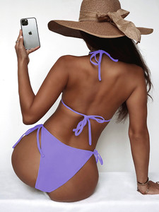 Factory OEM <span class=keywords><strong>abbigliamento</strong></span> donna colori puri costume da bagno da donna costume da bagno <span class=keywords><strong>Sexy</strong></span> costume da bagno due pezzi costumi da bagno costumi da bagno - Product Image 2