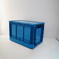 Boîte à poisson en plastique pliable avec trous de drainage pour le transport ou le stockage des fruits de mer Type de caisse en bois