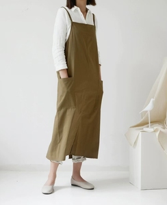 Fashion Cotton Apron Home Kitchen Gardening Work Dress Women's Kitchen Restaurant Work Apron - Product Image 6