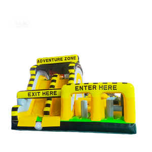 Toboggan gonflable double obstacle personnalisé pour l'extérieur, en PVC, facile à installer pour parcs de trampolines et parcours d'<span class=keywords><strong>obstacles</strong></span> - Product Image 5