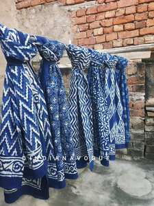 Traditional Hand Block Print Cotton <b>Sarong</b> Handmade Lightweight Summer Wrap Soft Cotton Fabric Ideal For <b>Beach</b> Resort - Product Image 5