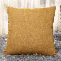 Housses de coussin de couleur unie en lin taies d'oreiller noires décoratives housses de coussin pour voiture et canapé