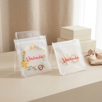 Pochette à bijoux en PVC transparente robuste pour la vente en gros, sacs d'emballage transparents pour bijoux, pour l'emballage de cadeaux
