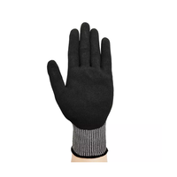 Gants de sécurité anti-coupure en HPPE N3523 Metal Flex, niveau 5, pour mécaniciens industriels, avec revêtement nitrile sablé, réduction des chocs