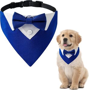 Tanpopo Collier pour <span class=keywords><strong>chien</strong></span> Bandana Écharpe <span class=keywords><strong>Noeud</strong></span> <span class=keywords><strong>papillon</strong></span> Bavoir formel Vêtements élégants Accessoire de costume Mariages et occasions spéciales Collier pour animaux de compagnie - Product Image 1