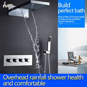 Moderne 3 fonction <span class=keywords><strong>cascade</strong></span> et ensemble de douche de pluie de douche avec douche à haut débit inverseur - Product Image 4