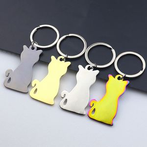 Custom Logo <b>Cat</b> Keychain Zinc Alloy Laser-Engraved Pendant for Bags & Car Keys Wholesale MOQ 50pcs - Product Image 3