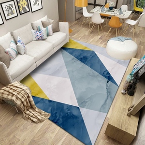 Tapis épais impression 3D personnalisée, ouvertes, velours cristal, lavable, pour salon et fenêtre de baie vitrée - Product Image 3