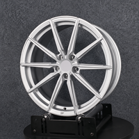 Nuevas Llantas Monobloque de Alto Rendimiento XCD Premium, Forjadas en Aleación de Aluminio Pulido, Diseño Cóncavo Profundo, 5x112, 25mm, Plateadas, para Autos de Pasajeros