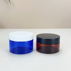 Low MOQ 80ml 100ml 150ml 200ml 8oz Frosted Amber PET <b>Plastic</b> <b>Jar</b> Hair Clay Pomade Container Body Butter Scrub <b>Jars</b> With Lids - Product Image 2