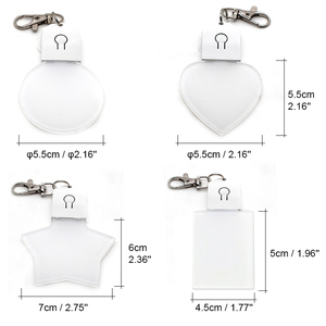 Sublimation <strong>Light</strong> <strong>up</strong> Keychain Customized Logo Acrylic Lantern <strong>Ornaments</strong> Keyring With LED <strong>Light</strong> - Product Image 6