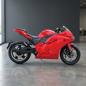 Cream Brushless <b>Electric</b> Scooter 72V <b>500W</b> High-Speed Sport <b>Bike</b> with Windshield and Disc Brakes - Product Image 3