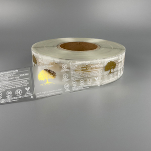 Su geçirmez şeffaf etiket için uçucu yağ şişe kozmetik etiket şişe etiket ile Spot UV baskı kozmetik şeffaf etiket - Product Image 6