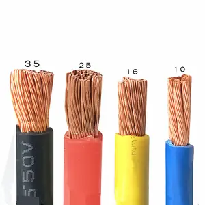 Cabo de fio elétrico isolado em PVC, tamanhos de cobre, fio elétrico de 1.5 mm a 4 mm, fio aéreo IEC 60227 trançado