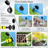 Faltbarer Hunde-Badepool Zusammenklappbarer Hunde-Pool Badewanne Kinderpool