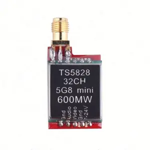 TS5828 5.8GHz 600mW 32CH FPV Wireless Audio Video AV Transmitter 1.5km Range