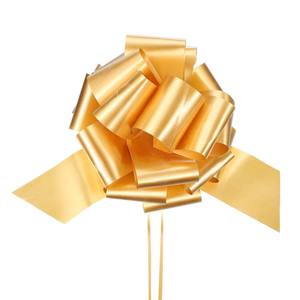 Lazo de plástico personalizado al por mayor, lazo de regalo metálico de lujo con cordón para decoración navideña, regalo de boda - Product Image 4