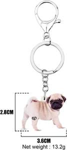 Llavero personalizado con diseño de perro adorable, llavero acrílico para mascotas, decoración de monedero, llavero acrílico para mujer, regalos de encanto - Product Image 6