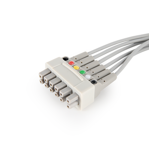 สายตะกั่ว <span class=keywords><strong>ECG</strong></span> 5เส้นสำหรับใช้ในโรงพยาบาล - Product Image 3