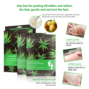 Venta al por mayor Aloe Vera Peeling Exfoliante Pie <span class=keywords><strong>Pies</strong></span> <span class=keywords><strong>Mascarilla</strong></span> Eliminar la piel muerta Cutículas Talón Cuidado de los <span class=keywords><strong>pies</strong></span> - Product Image 3