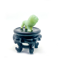 Statue d'animal de Jade Feng Shui, artisanat en Jade sculpté, fait à la main,