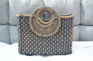 Nouveau <span class=keywords><strong>sac</strong></span> de plage élégant de style bohème, pochette rétro en rotin, <span class=keywords><strong>sac</strong></span> à bandoulière, <span class=keywords><strong>sac</strong></span> fourre-tout d'été, grande capacité, sacs à main à poignée ronde - Product Image 3