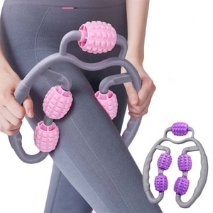 Yoga Muskel entspannung und Massage Miniatur Bein muskel massage Stick Fünfrad-Rundbein klemm gerät - Product Image 5