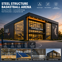 Precio de Fábrica, Nave Industrial Prefabricada Moderna con Estructura de Acero, Gimnasio, Almacén, con Viga de Acero Sólida en Forma de H