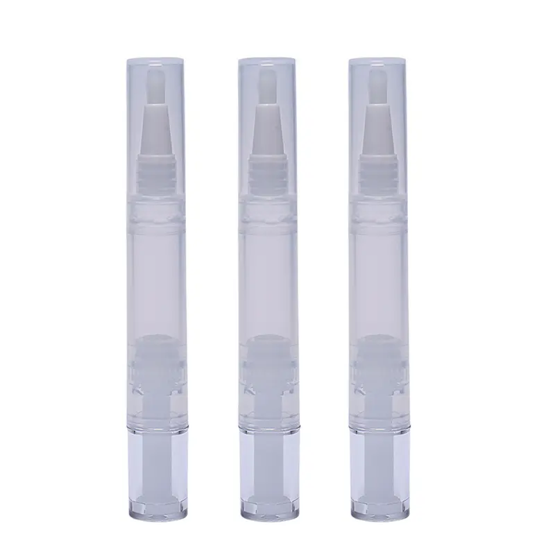 Empty 1.5ml 2ml 3ml 4ml 5ml Lip Gloss Tube Container Cuticle Oil Nail Polish Makeup Accessories Twist Pen With Brush