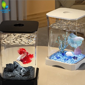 Jeneca Betta <span class=keywords><strong>Aquarium</strong></span> moderne de <span class=keywords><strong>20L</strong></span> en plastique écologique pour le salon - Product Image 1
