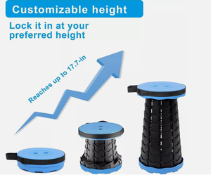 Quà Tặng 400 Lbs Chịu Tải Trong Nhà Và Ngoài Trời Có Thể Thu Vào Có Thể Gập Lại Trọng Lượng Nhẹ Du Lịch Có Thể Điều Chỉnh Chiều Cao Dành Cho Người Lớn Phân Di Động - Product Image 3