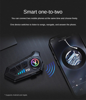 Casque de moto étanche - Ajustement universel pour tous les styles de casques, batterie longue durée