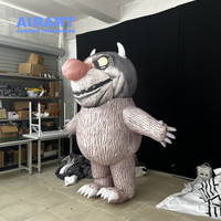 Costume de monstre de dessin animé gonflable de décoration d'activité d'enfants pour la représentation d'étape, costume gonflable d'animal de marche de défilé de rue