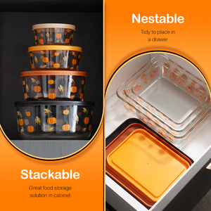 Récipient de conservation alimentaire en verre borosilicate hermétique et micro-ondable pour réfrigérateur et cadeaux, avec couvercle à clapet - Product Image 3