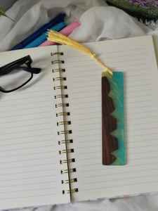 Premium Handmade Resin Craft Resin And Wooden Bookmarks For Books Diaries And <b>Planners</b> - Product Image 5